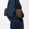 Borsa Amazona 31 corta in nubuck granulato Tundra Borsa Amazona 31 corta in nubuck granulato Tundra