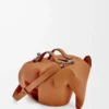 Borsa Elephant grande in pelle di vitello classica Tan