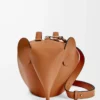 Borsa Elephant grande in pelle di vitello classica Tan