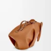 Borsa Elephant grande in pelle di vitello classica Tan