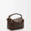 Borsa Featherlight Puzzle piccola in pelle di agnello nappa Dark Chestnut Borsa Featherlight Puzzle piccola in pelle di agnello nappa Dark Chestnut