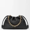Borsa Flamenco grande in morbida pelle di agnello nappa Nero Borsa Flamenco grande in morbida pelle di agnello nappa Nero