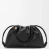 Borsa Flamenco grande in morbida pelle di agnello nappa Nero Borsa Flamenco grande in morbida pelle di agnello nappa Nero