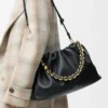 Borsa Flamenco grande in morbida pelle di agnello nappa Nero Borsa Flamenco grande in morbida pelle di agnello nappa Nero