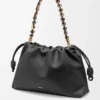 Borsa Flamenco grande in morbida pelle di agnello nappa Nero Borsa Flamenco grande in morbida pelle di agnello nappa Nero