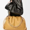 Borsa Flamenco grande in morbida pelle di agnello nappa Sahara Borsa Flamenco grande in morbida pelle di agnello nappa Sahara