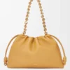 Borsa Flamenco grande in morbida pelle di agnello nappa Sahara Borsa Flamenco grande in morbida pelle di agnello nappa Sahara