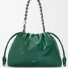 Borsa Flamenco grande in pelle di cervo Evergreen Borsa Flamenco grande in pelle di cervo Evergreen