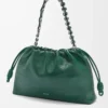 Borsa Flamenco grande in pelle di cervo Evergreen Borsa Flamenco grande in pelle di cervo Evergreen