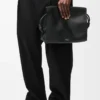 Borsa Flamenco in morbida pelle di vitello lucida Nero Borsa Flamenco in morbida pelle di vitello lucida Nero
