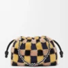 Borsa Flamenco media in maglia jacquard Multicolor Deep Navy