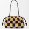 Borsa Flamenco media in maglia jacquard Multicolor Deep Navy