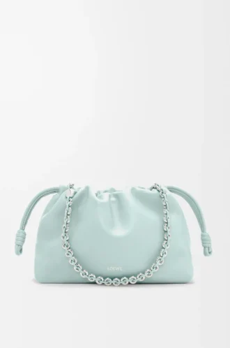 Borsa Flamenco media in morbida pelle di agnello nappa Frozen