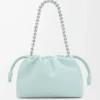 Borsa Flamenco media in morbida pelle di agnello nappa Frozen