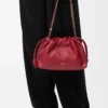 Borsa Flamenco media in morbida pelle di agnello nappa rosso bruciato Borsa Flamenco media in morbida pelle di agnello nappa rosso bruciato