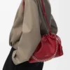 Borsa Flamenco media in morbida pelle di agnello nappa rosso bruciato Borsa Flamenco media in morbida pelle di agnello nappa rosso bruciato