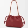 Borsa Flamenco media in morbida pelle di agnello nappa rosso bruciato Borsa Flamenco media in morbida pelle di agnello nappa rosso bruciato