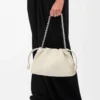 Borsa Flamenco media in morbida pelle di agnello nappa Sea Salt