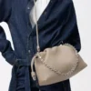Borsa Flamenco media in pelle di vitello a grana fine Clay Borsa Flamenco media in pelle di vitello a grana fine Clay