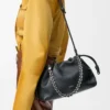 Borsa Flamenco media in pelle di vitello a grana fine Nero Borsa Flamenco media in pelle di vitello a grana fine Nero