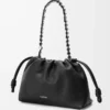 Borsa Flamenco media in pelle di vitello a grana fine Nero Borsa Flamenco media in pelle di vitello a grana fine Nero