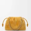Borsa Flamenco media in shearling giallo Borsa Flamenco media in shearling giallo