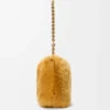 Borsa Flamenco media in shearling giallo Borsa Flamenco media in shearling giallo