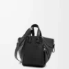 Borsa Hammock compatta in classica pelle di vitello Nero Borsa Hammock compatta in classica pelle di vitello Nero
