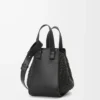 Borsa Hammock compatta in pelle di vitello nera Borsa Hammock compatta in pelle di vitello nera