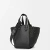Borsa Hammock compatta in pelle di vitello nera Borsa Hammock compatta in pelle di vitello nera
