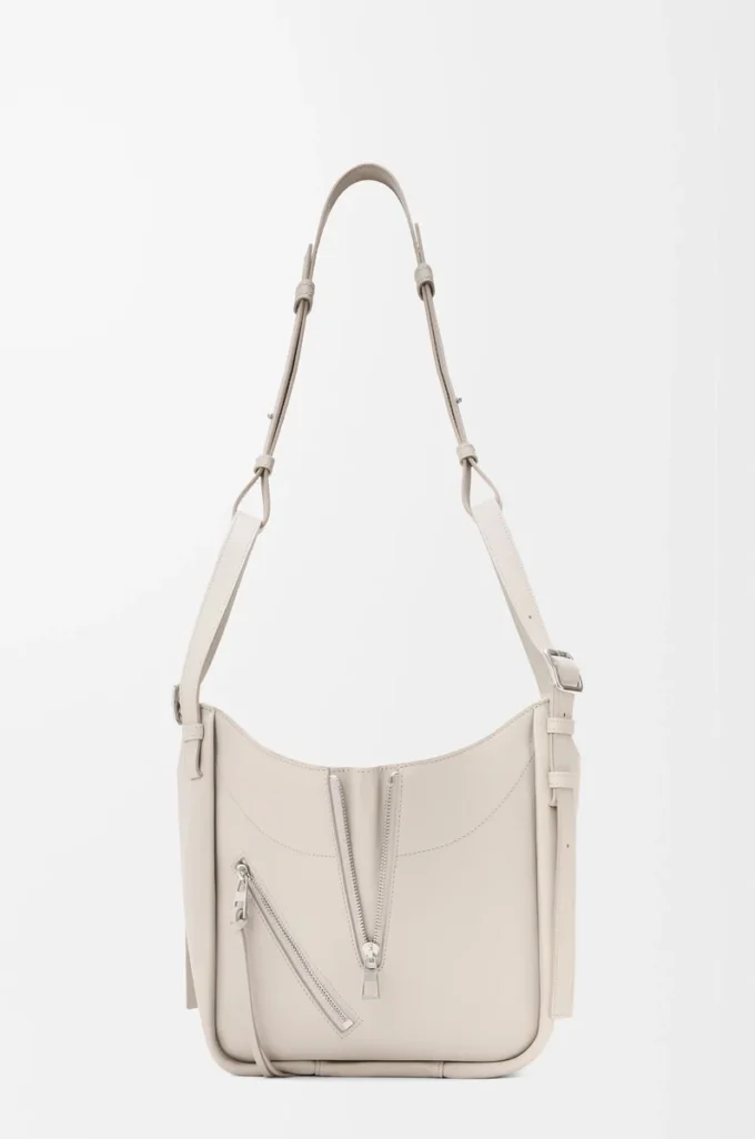 Borsa Hammock Flip in classica pelle di vitello Light Ghost Borsa Hammock Flip in classica pelle di vitello Light Ghost