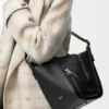 Borsa Hammock Flip in pelle di vitello classica Black Borsa Hammock Flip in pelle di vitello classica Black