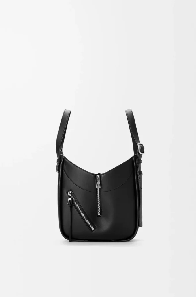 Borsa Hammock Flip in pelle di vitello classica Black Borsa Hammock Flip in pelle di vitello classica Black