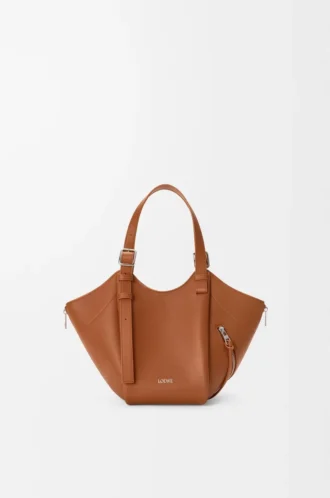 Borsa Hammock Flip in pelle di vitello classica color Squirrel