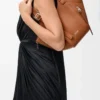 Borsa Hammock Flip in pelle di vitello classica color Squirrel