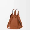 Borsa Hammock piccola in classica pelle di vitello marrone chiaro