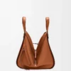 Borsa Hammock piccola in classica pelle di vitello marrone chiaro