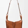 Borsa Hammock piccola in classica pelle di vitello marrone chiaro