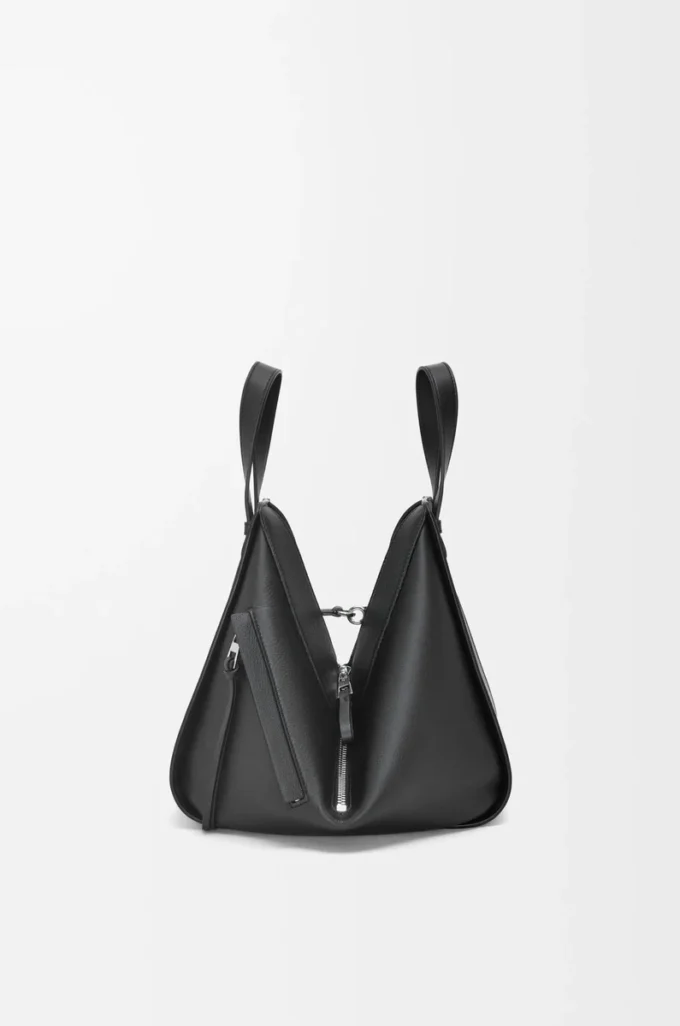 Borsa Hammock piccola in classica pelle di vitello Nero Borsa Hammock piccola in classica pelle di vitello Nero