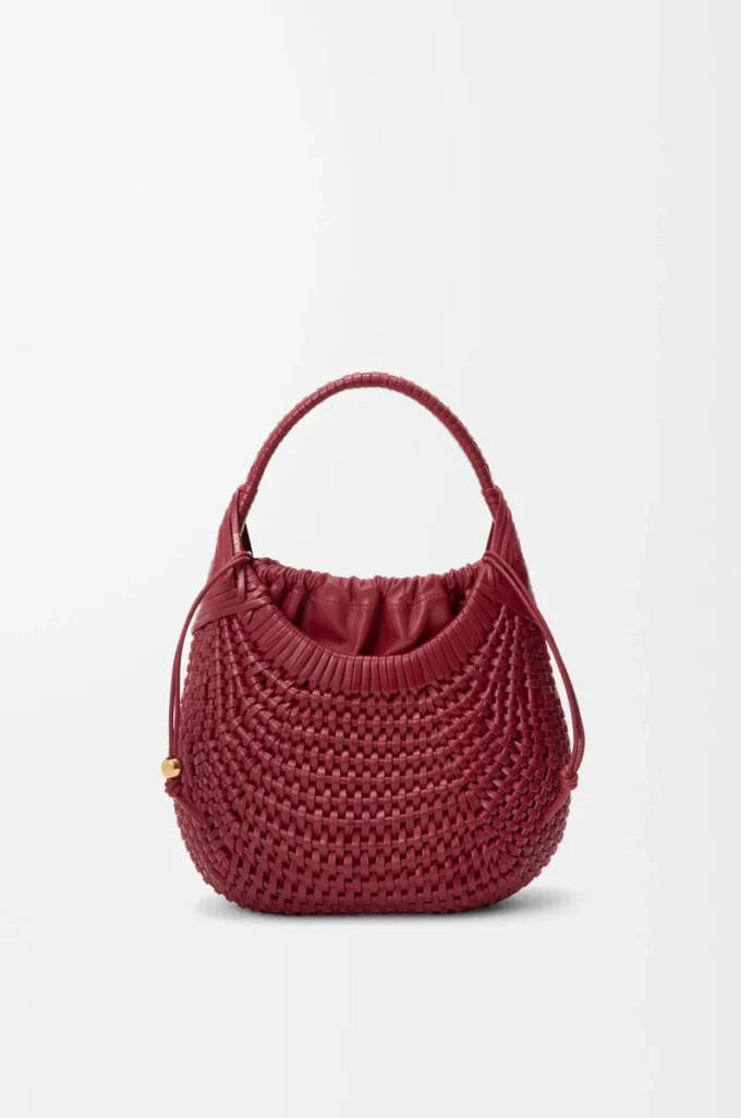 Borsa hobo Diamond in pelle di vitello Cherry Borsa hobo Diamond in pelle di vitello Cherry