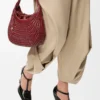 Borsa hobo Diamond in pelle di vitello Cherry Borsa hobo Diamond in pelle di vitello Cherry