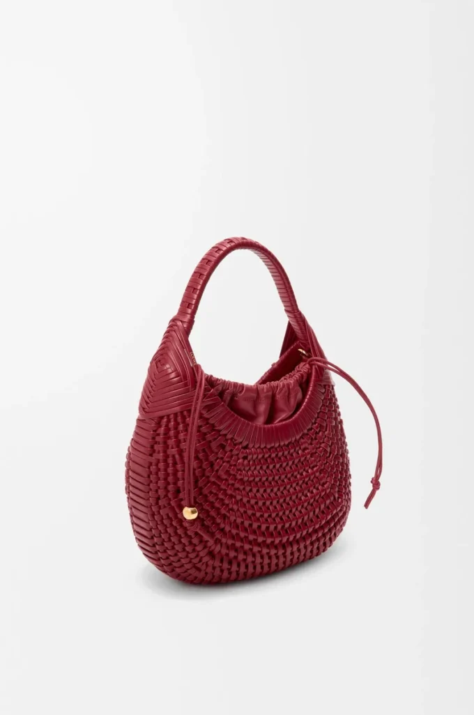 Borsa hobo Diamond in pelle di vitello Cherry Borsa hobo Diamond in pelle di vitello Cherry