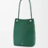 Borsa hobo Pebble in morbida pelle di vitello martellata Evergreen Borsa hobo Pebble in morbida pelle di vitello martellata Evergreen