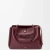 Borsa Madrid grande in morbida pelle di vitello bordeaux scuro Borsa Madrid grande in morbida pelle di vitello bordeaux scuro