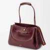 Borsa Madrid grande in morbida pelle di vitello bordeaux scuro Borsa Madrid grande in morbida pelle di vitello bordeaux scuro