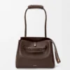 Borsa Madrid media in morbida pelle di vitello Dark Chestnut Borsa Madrid media in morbida pelle di vitello Dark Chestnut