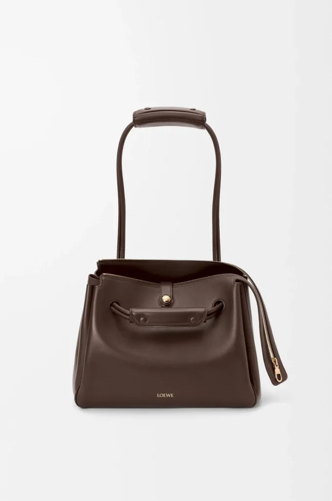 Borsa Madrid media in morbida pelle di vitello Dark Chestnut Borsa Madrid media in morbida pelle di vitello Dark Chestnut