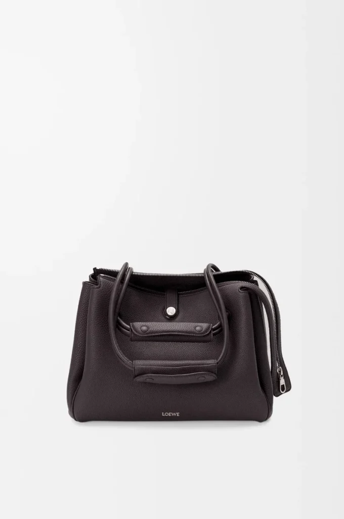 Borsa Madrid media in morbida pelle di vitello martellata Dark Ebony Borsa Madrid media in morbida pelle di vitello martellata Dark Ebony