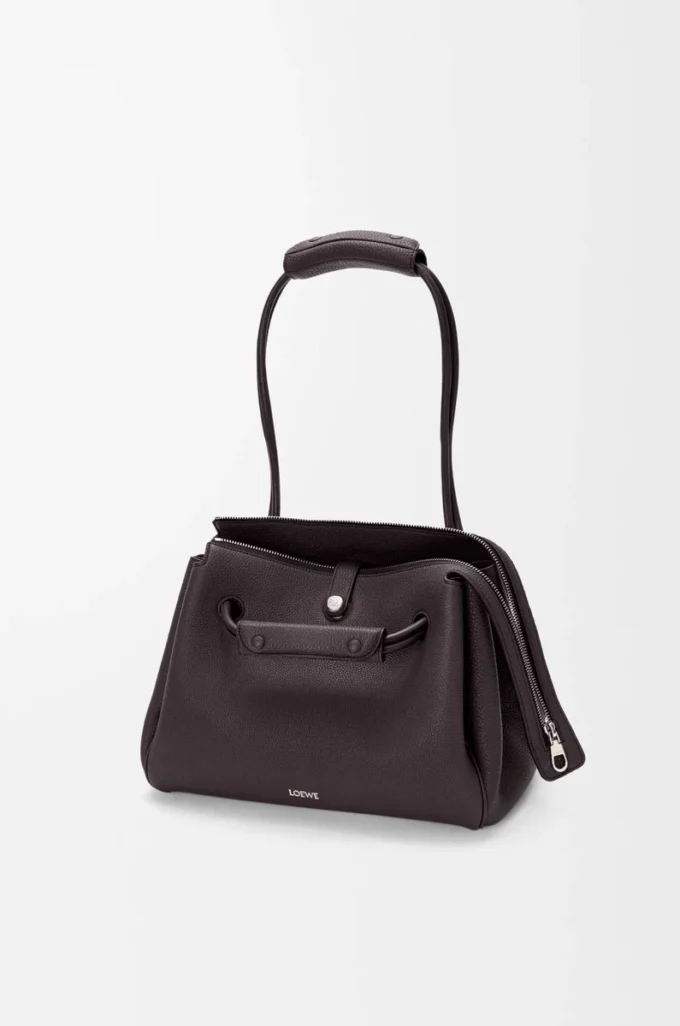 Borsa Madrid media in morbida pelle di vitello martellata Dark Ebony Borsa Madrid media in morbida pelle di vitello martellata Dark Ebony