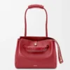 Borsa Madrid media in morbida pelle di vitello rosso bruciato Borsa Madrid media in morbida pelle di vitello rosso bruciato